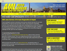 Tablet Screenshot of amlautoservice.com